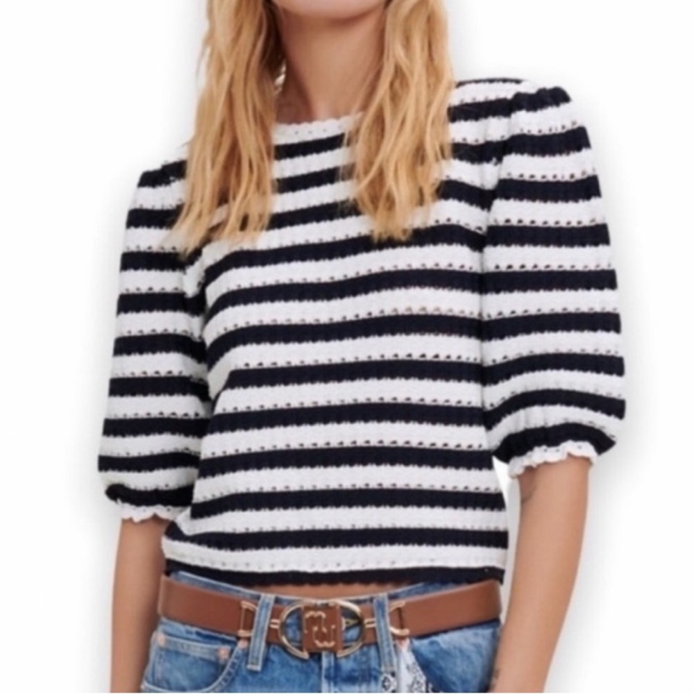 Maje crochet sweater